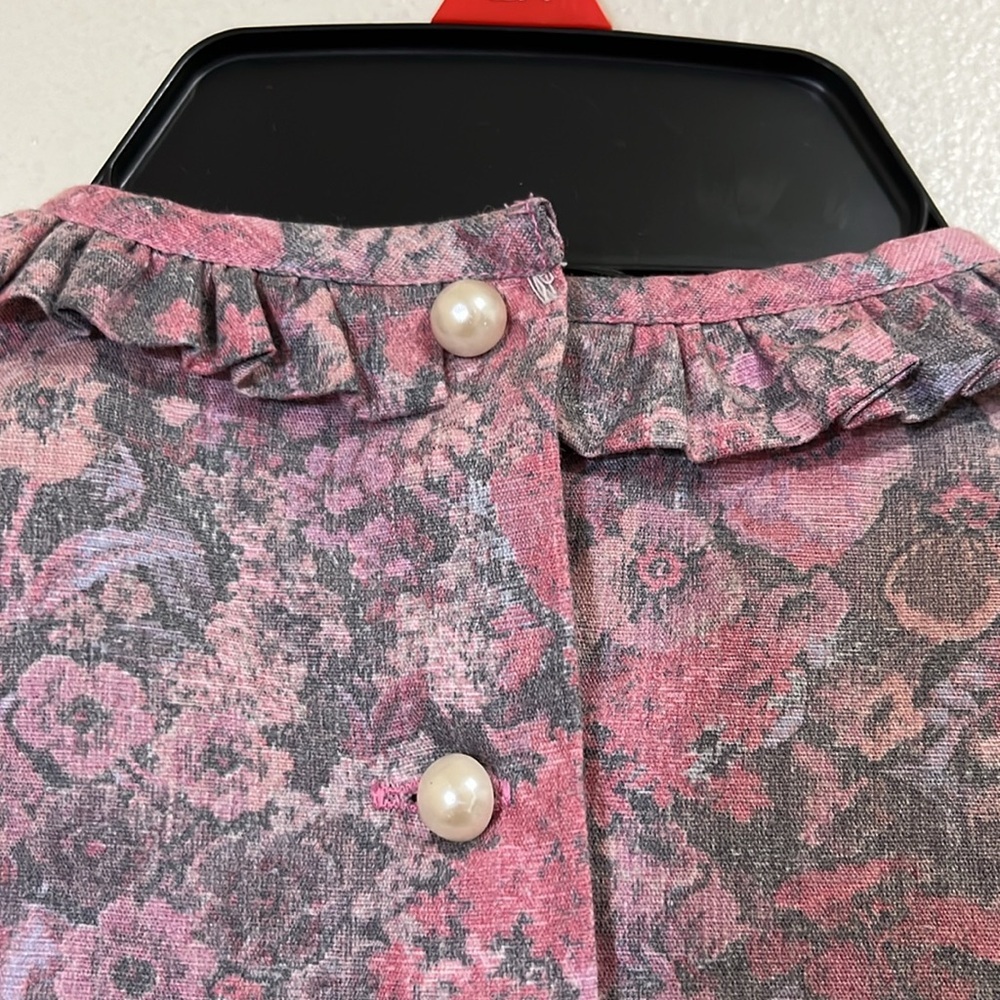 Vintage 80’s Sarah Kent girl’s floral dress with lace bib. Size 5 - Picture 8 of 12